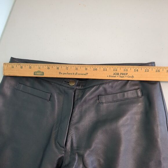 Modal New York Leather Biker pants women's 10 - Picture 4 of 5